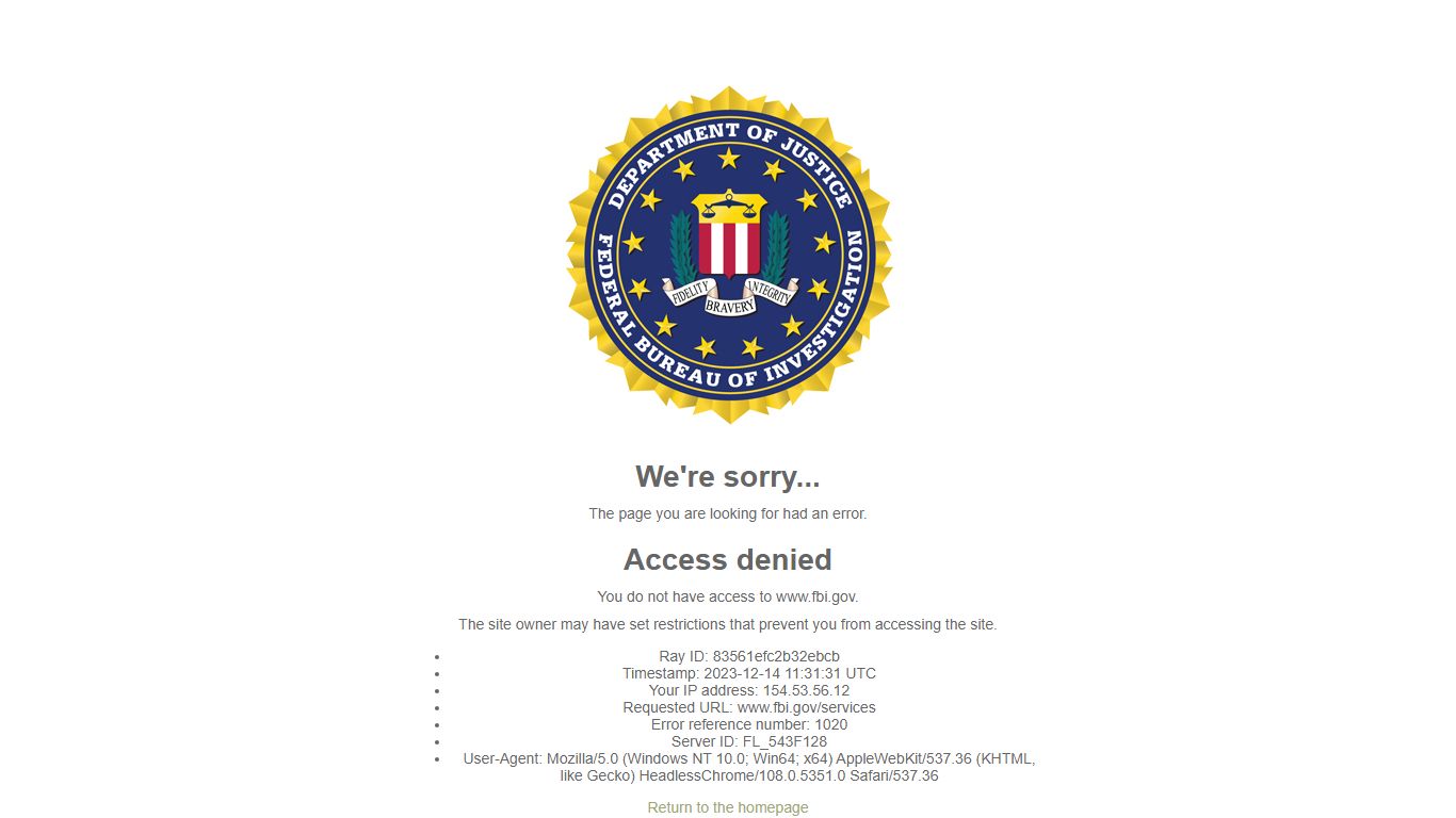 Services — FBI